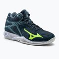 Férfi röplabda cipő Mizuno Thunder Blade 3 Mid kék V1GA217538
