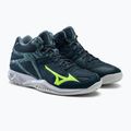 Férfi röplabda cipő Mizuno Thunder Blade 3 Mid kék V1GA217538 5