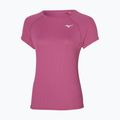 Női futópóló Mizuno Dryaeroflow Tee magenta haze Mizuno Dryaeroflow Tee magenta haze