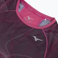 Női futópóló Mizuno Aero Tee gape bor 3