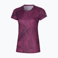 Női futópóló Mizuno Graphic Tee magenta haze Mizuno Graphic Tee magenta haze