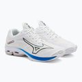 Férfi röplabda cipő Mizuno Wave Lightning Z7 festetlen fehér/holdfényes óceán/béke kék 5