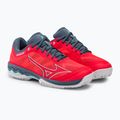 Női teniszcipő Mizuno Wave Exceed Light CC Fierry Coral 2/Fehér/Kínai kék 61GC222158 4