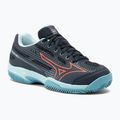 Gyermek teniszcipő Mizuno Exceed Star CC collegiate blue/soleil/tanager/turquoise