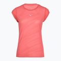 Női futópóló Mizuno Aero Tee sunkissed coral