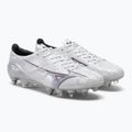 Férfi futballcipő Mizuno Alpha JP Mix fehér/gyújtás piros/ 801 c 4