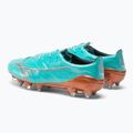 Férfi futballcipő Mizuno Alpha JP Mix kék curacao/hófehér/vörösbatin 3