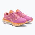Női futócipő Mizuno Wave Rider 26 Roxy ciklámen/fehér/mockorang 5