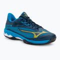 Férfi tenisz cipő Mizuno Wave Exceed Light 2 AC dress blues / bolt2 neon / clolsonne