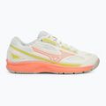 Női teniszcipő Mizuno Break Shot 4 AC snow white/ neon flame/ ghost gray 2