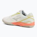 Női teniszcipő Mizuno Break Shot 4 AC snow white/ neon flame/ ghost gray 3