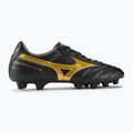 Mizuno Morelia II Club MD férfi futballcipő fekete/arany/sötét árnyék 2