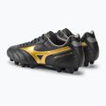 Mizuno Morelia II Club MD férfi futballcipő fekete/arany/sötét árnyék 4