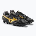 Mizuno Morelia II Club MD férfi futballcipő fekete/arany/sötét árnyék 5