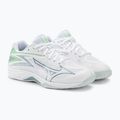 Férfi röplabda cipő Mizuno Thunder Blade Z fehér / g ridge / patina zöld 4