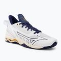 Férfi kézilabda cipő Mizuno Wave Mirage 5 white/bribbon/mp gold