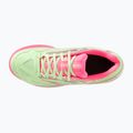 Mizuno Break Shot 4 Padel női padel cipő patina zöld / high vis rózsaszín / fehér 3