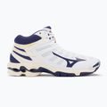 Férfi röplabda cipő Mizuno Wave Voltage Mid fehér / kék szalag / mp arany 2