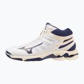 Férfi röplabda cipő Mizuno Wave Voltage Mid fehér / kék szalag / mp arany 3