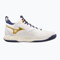 Röplabda cipő Mizuno Wave Dimension Mid white/blue ribbon/mp gold 9