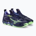 Férfi röplabda cipő Mizuno Wave Momentum 3 esti kék / tech zöld / lolite 5