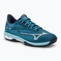 Férfi teniszcipő Mizuno Wave Exceed Light 2 AC moroccan blue / white / bluejay