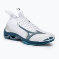 Férfi röplabdacipő Mizuno Wave Lightning Neo2 fehér/tengerészkék/ezüst