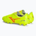 Mizuno Morelia Neo IV Pro MD biztonsági sárga/tüzes korall 2/galaxis ezüst férfi futballcipő 4