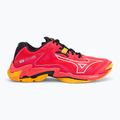 Mizuno Wave Lightning Z8 röplabda cipő ragyogó piros/ fehér/ répa curl 2