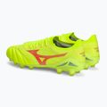 Mizuno Morelia Neo IV Β Elite MD biztonsági sárga/tüzes korall 2/galaxis ezüst férfi futballcipő 4