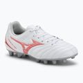 Mizuno Monarcida Neo III Select Jr MD gyermek focicipő fehér/sugárzó piros