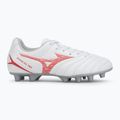Mizuno Monarcida Neo III Select Jr MD gyermek focicipő fehér/sugárzó piros 2