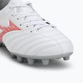 Mizuno Monarcida Neo III Select Jr MD gyermek focicipő fehér/sugárzó piros 7