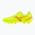Gyermek focicipők Mizuno Monarcida Neo III Select Jr AG safety yellow/fiery coral 2