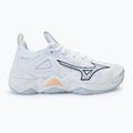Női röplabda cipő Mizuno Wave Momentum 3 fehér/ navy peony/ barack parfait 2