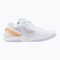 Női kézilabda cipő Mizuno Wave Stealth Neo fehér/sárga barack/barack parfait 2