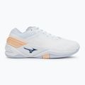 Női kézilabda cipő Mizuno Wave Stealth Neo fehér/sárga barack/barack parfait 2