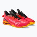 Férfi kézilabda cipő Mizuno Wave Mirage 5 radiant red/white/carrot curl 4