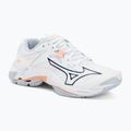 Női röplabda cipő Mizuno Wave Lightning Z8 fehér/sárga barack/barack parfait