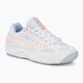 Női röplabda cipő Mizuno Cyclone Speed 4 white/peach parfait/halogen blue