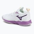 Női röplabda cipő Mizuno Wave Dimension fehér/patrician purple/quince 3