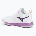 Női röplabda cipő Mizuno Wave Dimension Mid white/patrician purple/quince 3