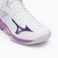 Női röplabda cipő Mizuno Wave Dimension Mid white/patrician purple/quince 7
