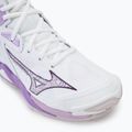 Női röplabda cipő Mizuno Wave Momentum 3 Mid fehér/patrician purple/quince 7