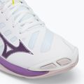 Női röplabda cipő Mizuno Wave Voltage 2 white/patrician purple/quince 7