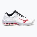 Férfi röplabda cipő Mizuno Wave Voltage 2 fehér/salsa/fekete 2