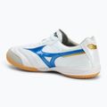 Mizuno Morelia Sala Elite IN férfi futballcipő fehér/lézerkék/arany 3