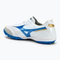 Mizuno Morelia Sala Elite TF férfi futballcipő fehér/lézerkék/arany 3