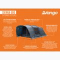 Vango Sierra 500 mélykék 5 személyes kemping sátor 13