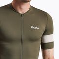 Férfi kerékpáros mez Rapha Core Lightweight Jersey dark green/white 3